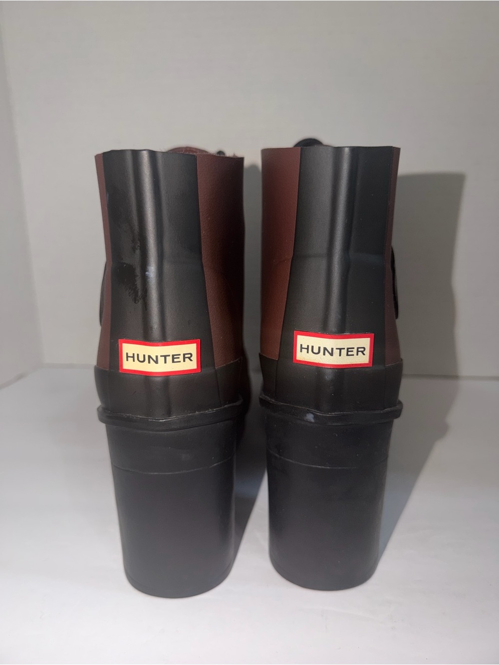 Hunter Women's Lace-Up Rain Boots -Size 10 - Picture 2 of 4